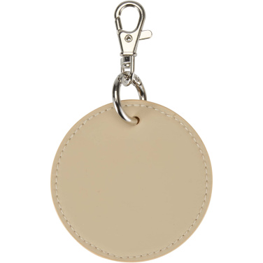 Logo trade advertising product photo of: Resi Plus GRS recycled round charm keychain