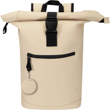 Logo trade promotional merchandise photo of: Resi Plus GRS recycled round charm keychain