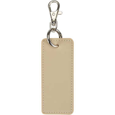 Logo trade promotional items picture of: Resi Plus GRS recycled rectangle charm keychain