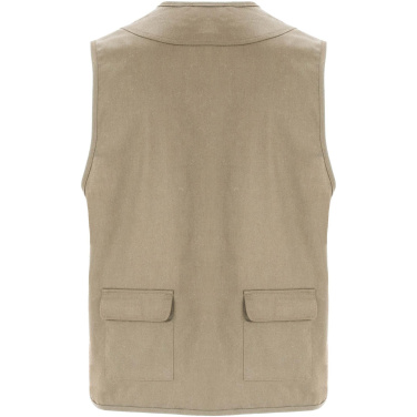 Logo trade promotional merchandise photo of: Venera 200 g/m2 v-neck multi-pocket workwear vest 