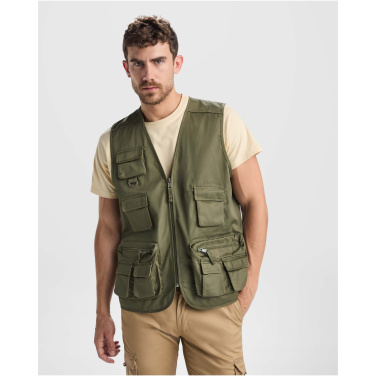 Logotrade advertising products photo of: Venera 200 g/m2 v-neck multi-pocket workwear vest 