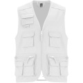 Venera 200 g/m2 v-neck multi-pocket workwear vest , White