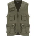 Venera 200 g/m2 v-neck multi-pocket workwear vest , Militar Green