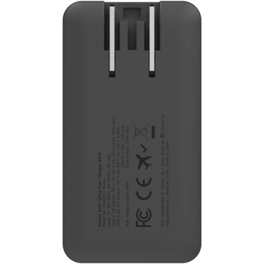 Logo trade promotional giveaway photo of: Xtorm 65W fast travel charger with cable and travel case set
