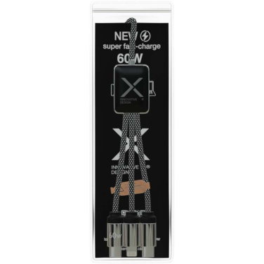 Logo trade corporate gift photo of: SCX.design C33 60W Type-C charging cable with dual light-up logo