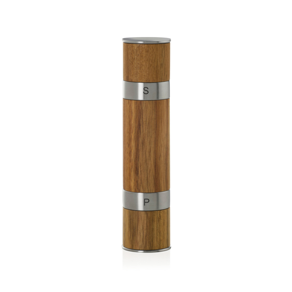 Logo trade promotional item photo of: AdHoc Duomill Pepper and salt double mill