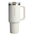Stanley Quencher® ProTour 1180 ml recycled stainless steel insulated flip straw tumbler, Cream