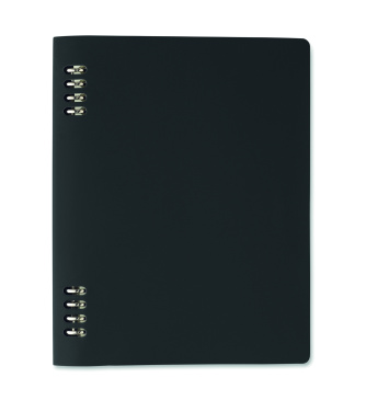 Logo trade corporate gifts image of: A5 refillable PU notebook