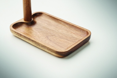 Logo trade advertising products image of: Acacia wood key tray holder