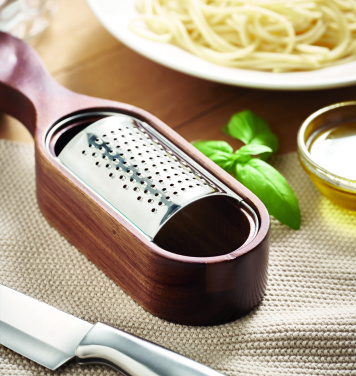 Logo trade promotional giveaways image of: Acacia cheese grater