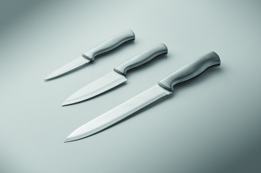 Logo trade promotional gift photo of: Stainless steel knife set 3pcs
