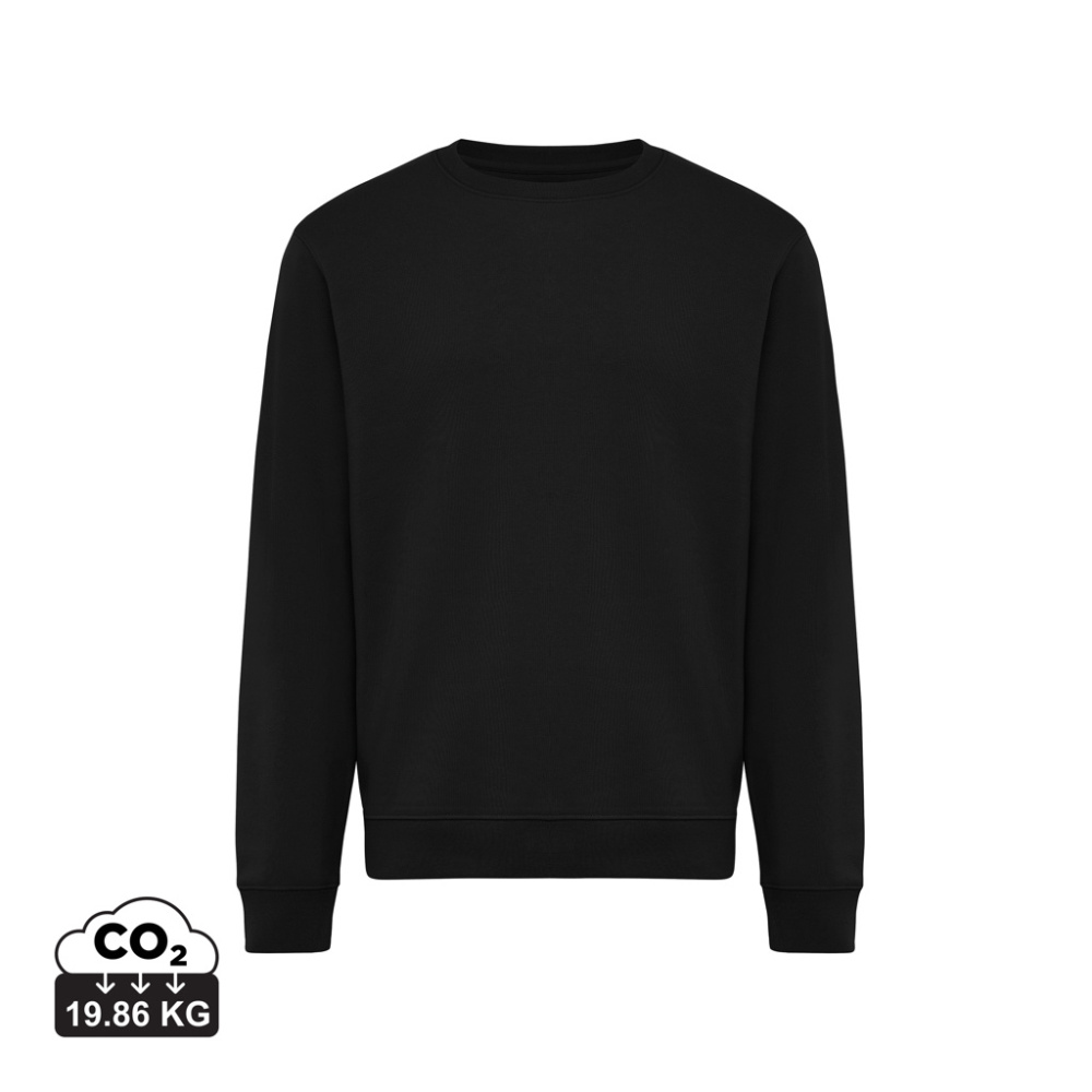 Logo trade promotional merchandise picture of: IQONIQ Torla recycled cotton crew neck