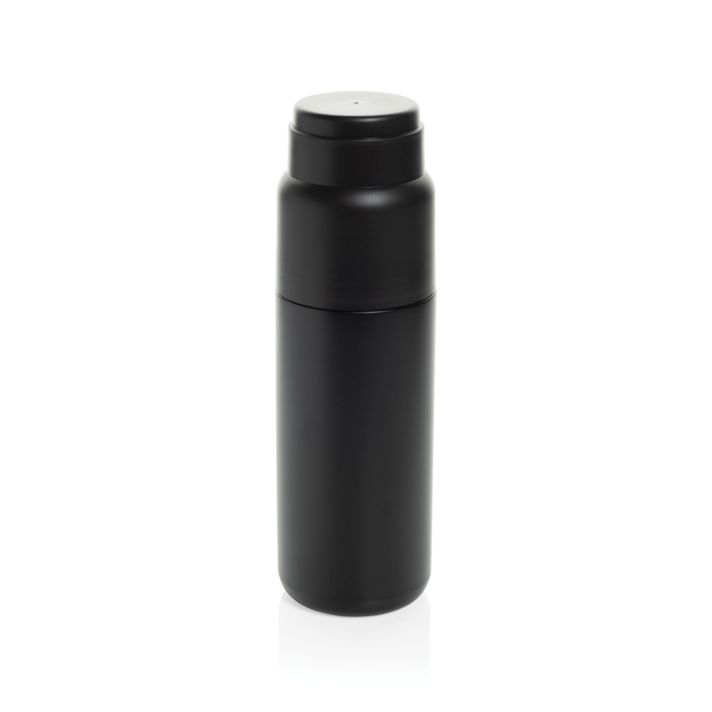 Logo trade corporate gifts image of: Thermocup RCS recycled vacuum flask with cup 500ml