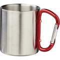 Alps 200 ml insulated mug with carabiner, Red