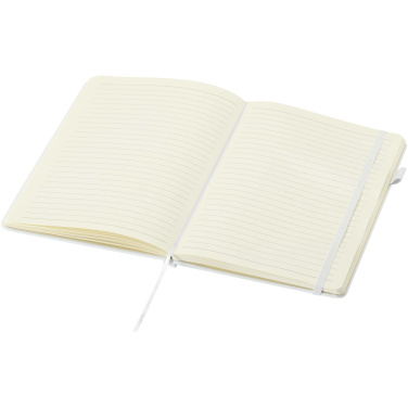 Logo trade promotional item photo of: Liss A5 recycled plastic hard cover notebook