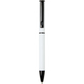 Verton recycled aluminium twist ballpoint pen with sleeve (blue ink), White