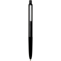 Soffit recycled aluminium click anodized ballpoint pen (blue ink), Black