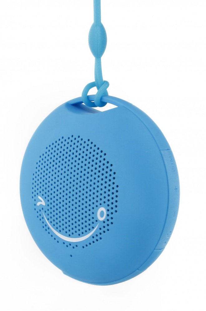 Logotrade firmakingituse foto: Silikoonist mini-Bluetooth-kõlar, sinine