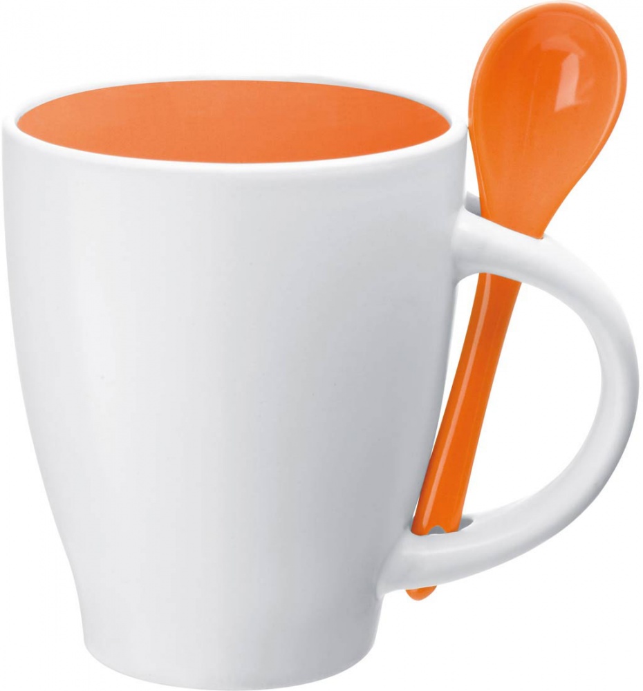 Logotrade ärikingid pilt: Keraamiline tass, oranž