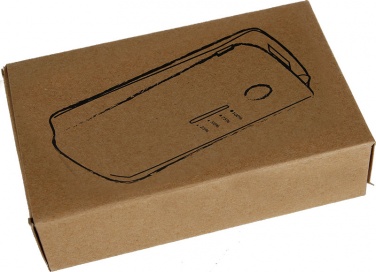 Logotrade ärikingid pilt: Powerbank 4000 mAh with USB port in a box, valge