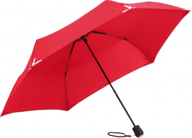 Logotrade reklaamkingituse foto: Helkuräärisega Safebrella® LED minivihmavari 5171, punane