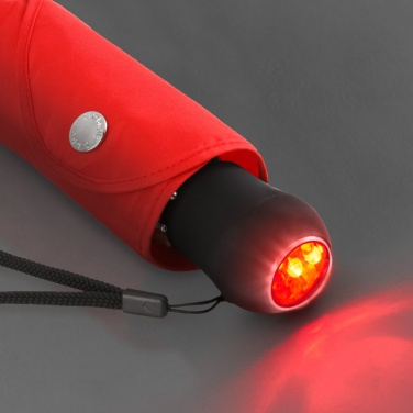 Logotrade reklaamkingitused pilt: Helkuräärisega Safebrella® LED minivihmavari 5171, punane