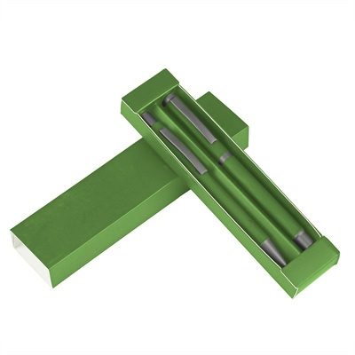 Logotrade firmakingitused pilt: Komplekt: pastakas ja tindipliiats, roheline