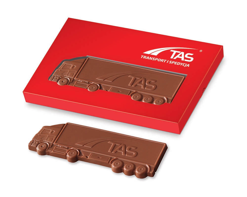 Logo trade ärikingituse pilt: Šokolaadist veoauto