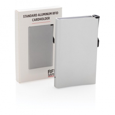 Kaarditasku Standard alumiiniumist RFID, hõbedane koos kinkekarbiga