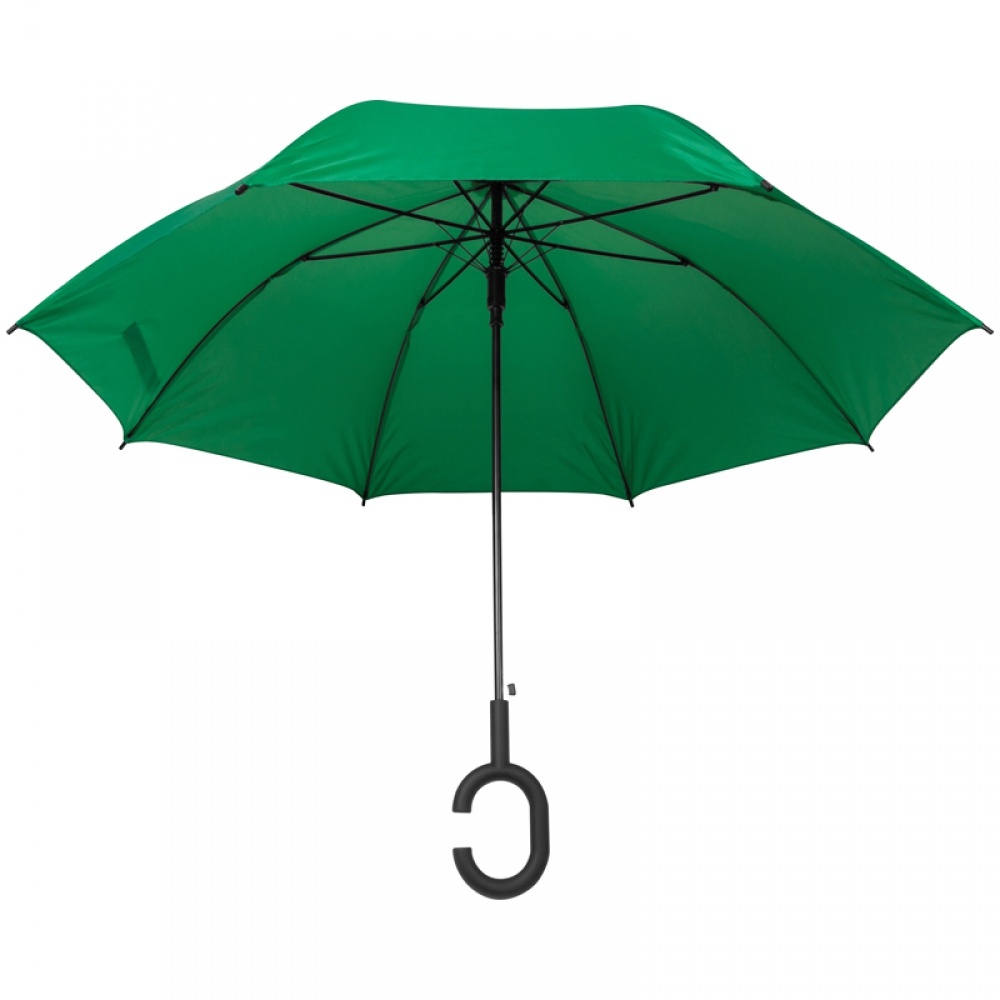 Logo trade reklaamkingid foto: Vihmavari "Käed-vabad", roheline