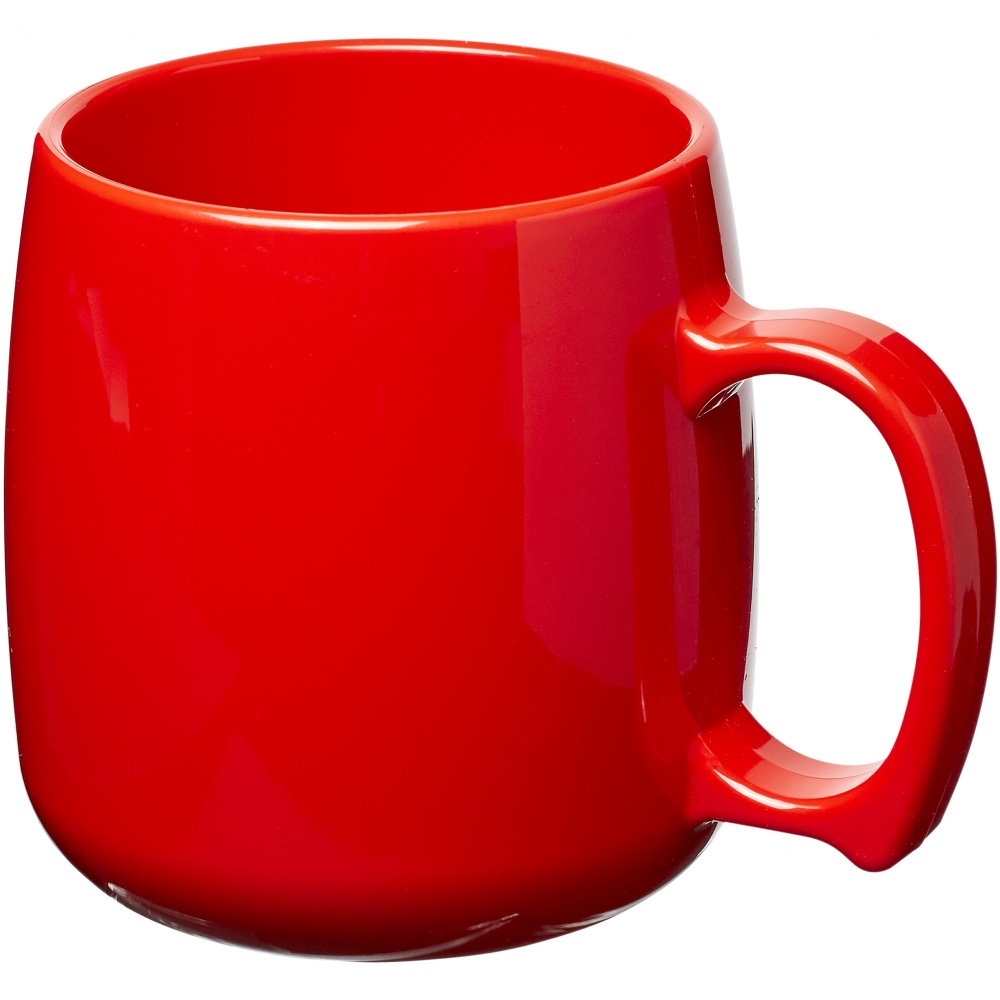 Logo trade firmakingitused foto: Mugav kohvikruus plastikust Classic, punane