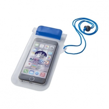 Logo trade firmakingituse pilt: Mambo veekindel telefonitasku, sinine