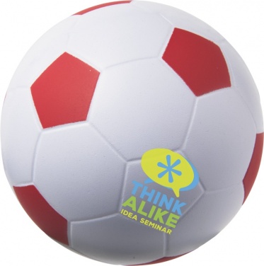 Logotrade reklaamkingitused pilt: Stressipall jalgpall, punane
