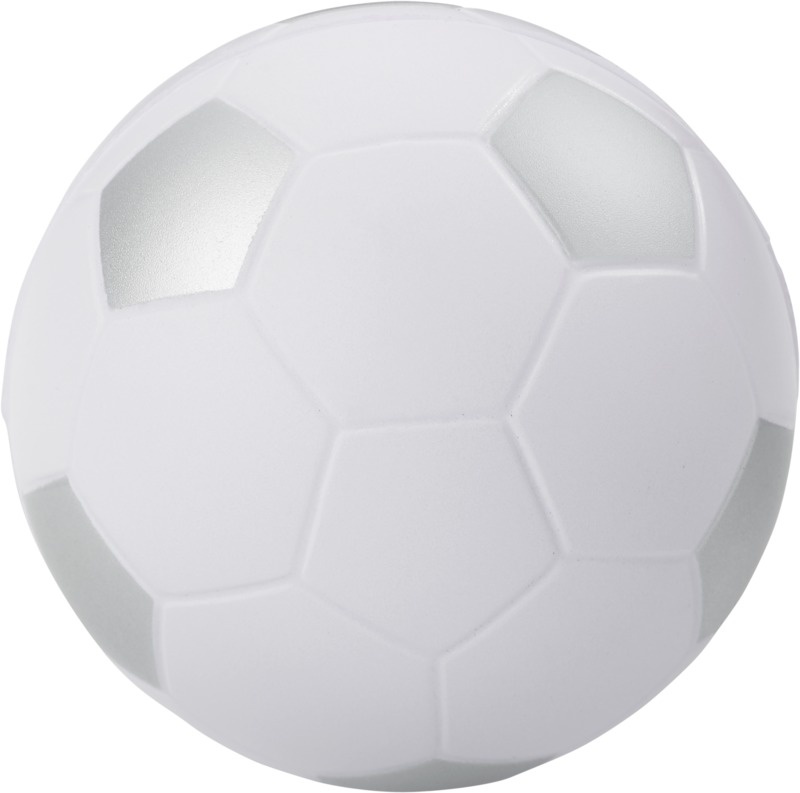 Logo trade reklaamtoote pilt: Stressipall jalgpall, hõbedane