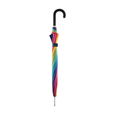 Logotrade meene foto: ##Vikerkaarevärvides ALU light10 tuulekindel vihmavari