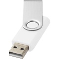 Pööratav põhiline 16 GB USB-mälupulk, Valge