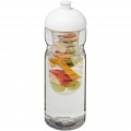 H2O Active® Base 650 ml kuppelkaanega spordipudel ja infusioon, Läbipaistev / valge