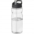 H2O Active® Base 650 ml tilaga kaanega spordipudel, Läbipaistev / tahke must