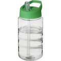 H2O Active® Bop 500 ml tilaga kaanega spordipudel, Läbipaistev / roheline