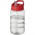 H2O Active® Bop 500 ml tilaga kaanega spordipudel, Läbipaistev / punane