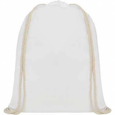 Logo trade reklaamtooted foto: Oregon 140 g/m² puuvillane pingutusnööriga seljakott 5L