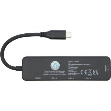 Logo trade meened foto: Loop RCS taaskasutatud plastist multimeediumiadapter USB 2.0-3.0 HDMI-pordiga