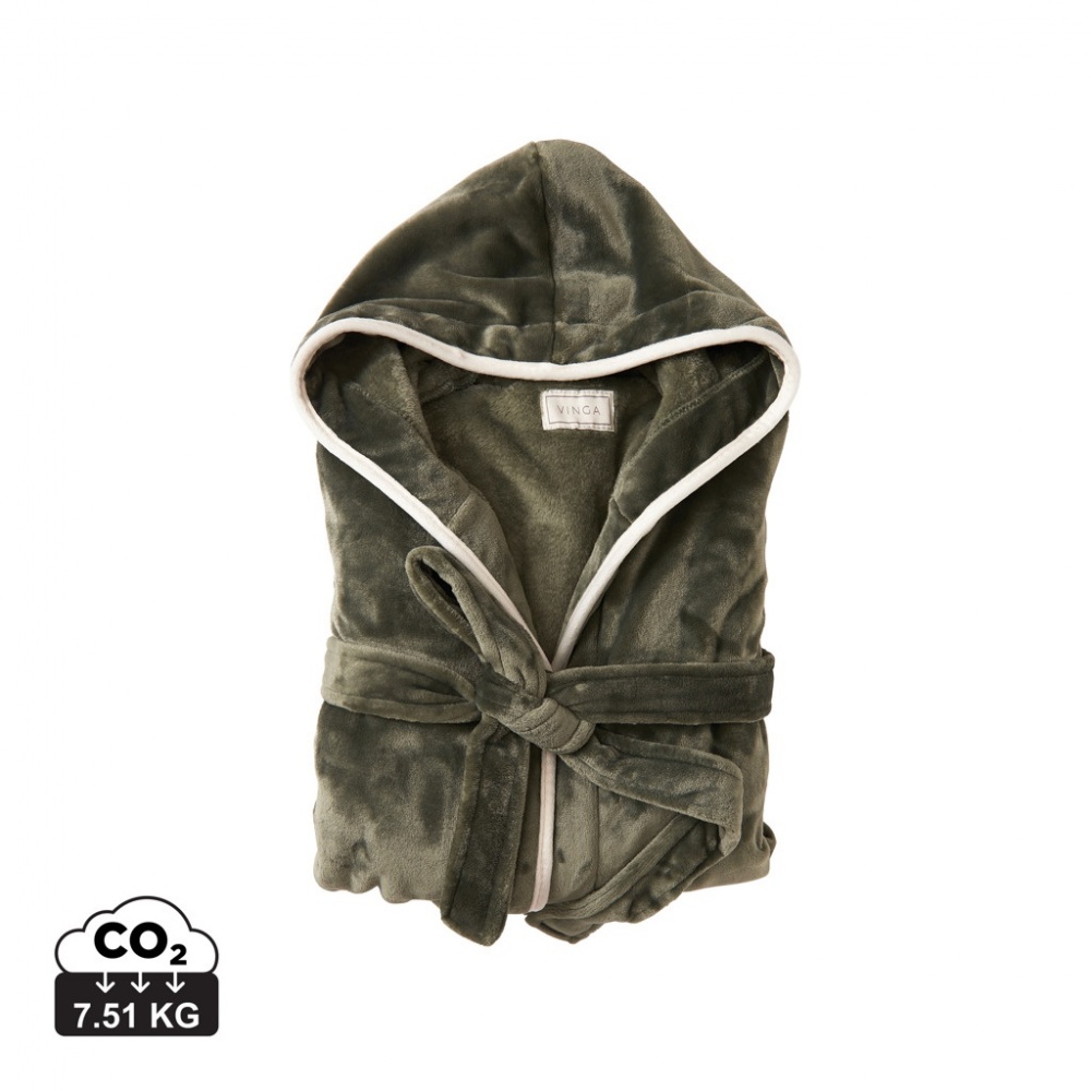 Logo trade firmakingi pilt: VINGA Louis luksuslik plüüsist hommikumantel, suurus S-M