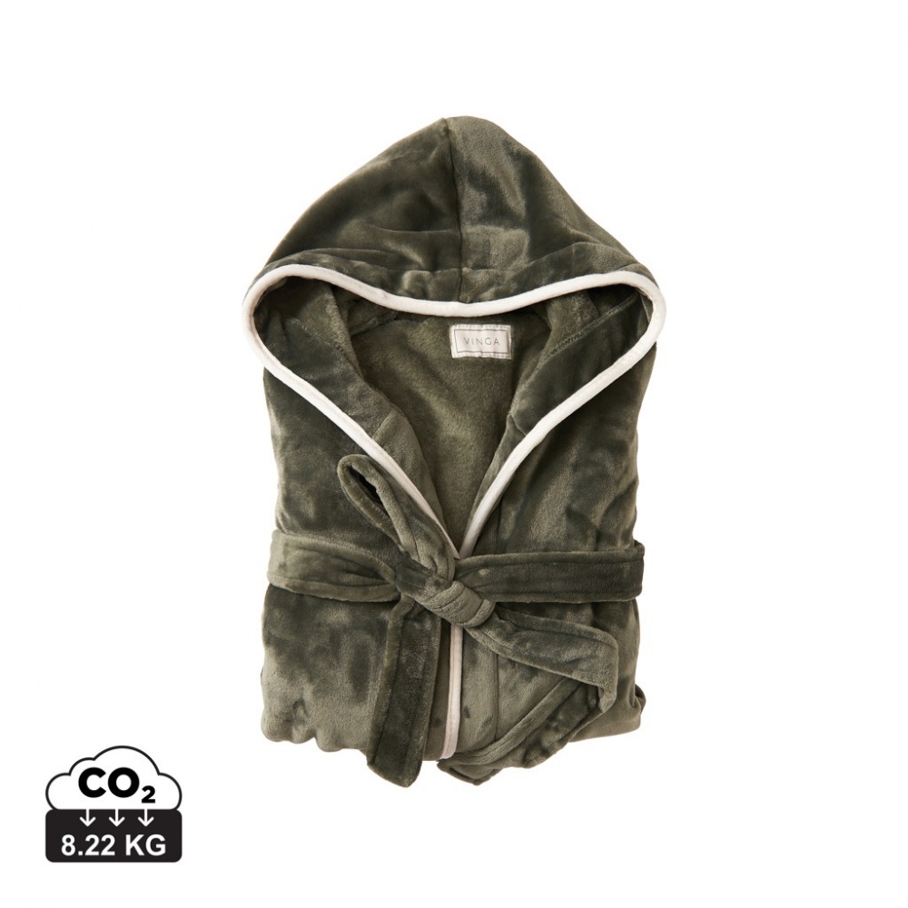 Logotrade firmakingi foto: VINGA Louis luksuslik plüüsist hommikumantel, suurus L-XL