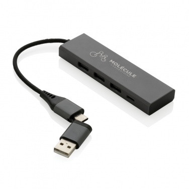 Logotrade ärikingi foto: Terra RCS taaskasutatud alumiiniumist jaotur 3 USB-pordiga