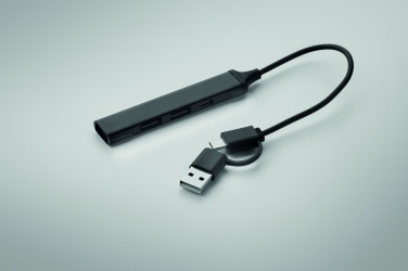 Logotrade reklaamkingitused pilt: USB 4 pordiga jaotur 19 cm