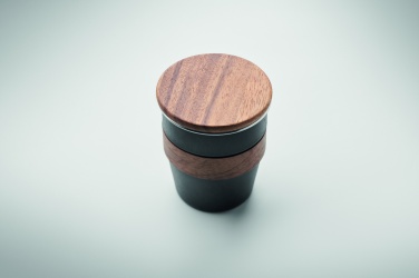 Logotrade reklaamkingituse foto: Pähklise viimistlusega termostops, 350 ml