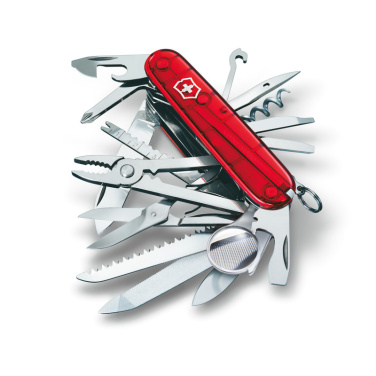 Logo trade reklaamkingi pilt: Taskunuga SwissChamp, läbipaistev Victorinox