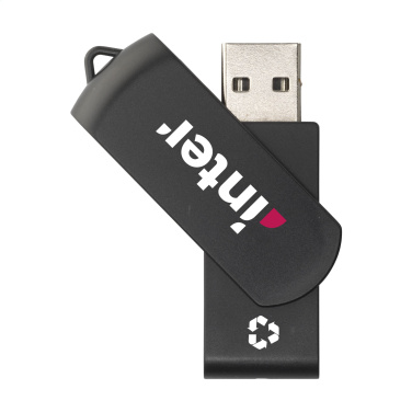 Logo trade reklaamtoote pilt: USB Twist ümbertöödeldud plastist mälupulk 8 GB