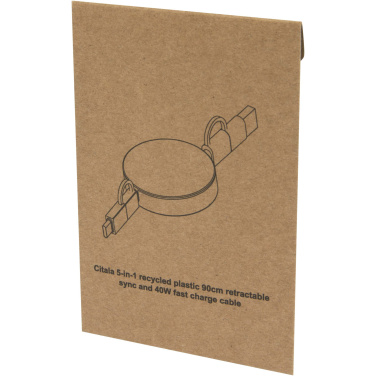 Logo trade ärikingid foto: Citala 5-in-1 taaskasutatud plastist 90 cm kiirlaadimiskaabel